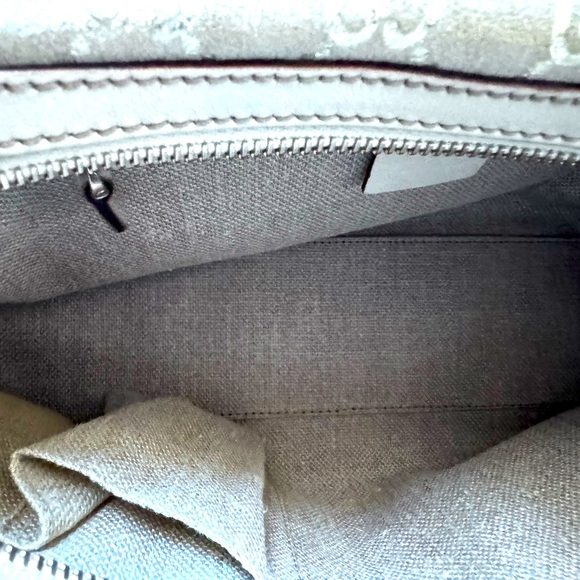 Gucci Beige and Metallic Monogram Charmy
Boston Bag - EUC - Picture 9 of 10